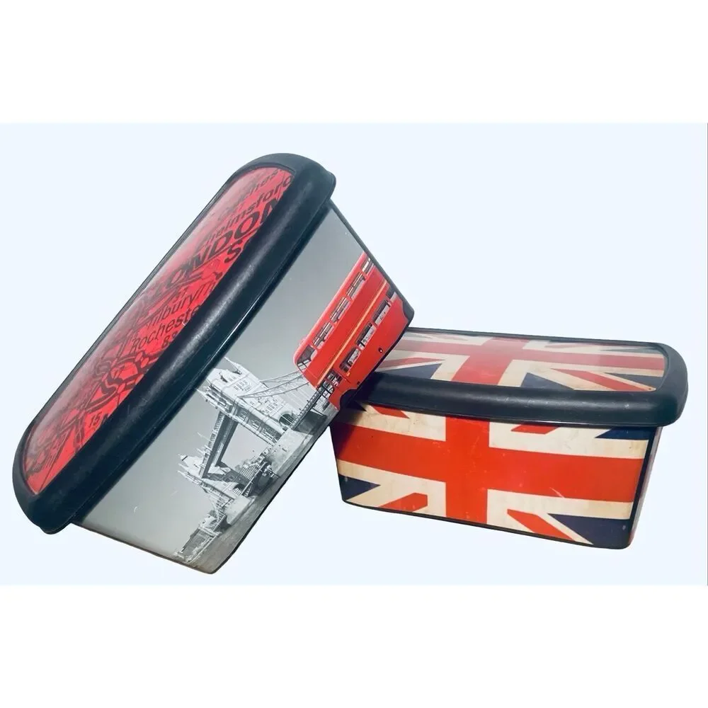 Curved Union Jack Storage Containers